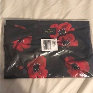 Kate Spade Nylon Wristlet Poppys